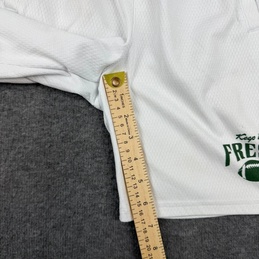 Old Navy Active Athletic Shorts Kids XL 14-16 White Go-Dry Cool Football Graphic
